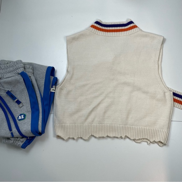 ADER Error Grunge Streetwear Sweatpants and Sweater Vest Women sz S (A1) Rare - Picture 8 of 13